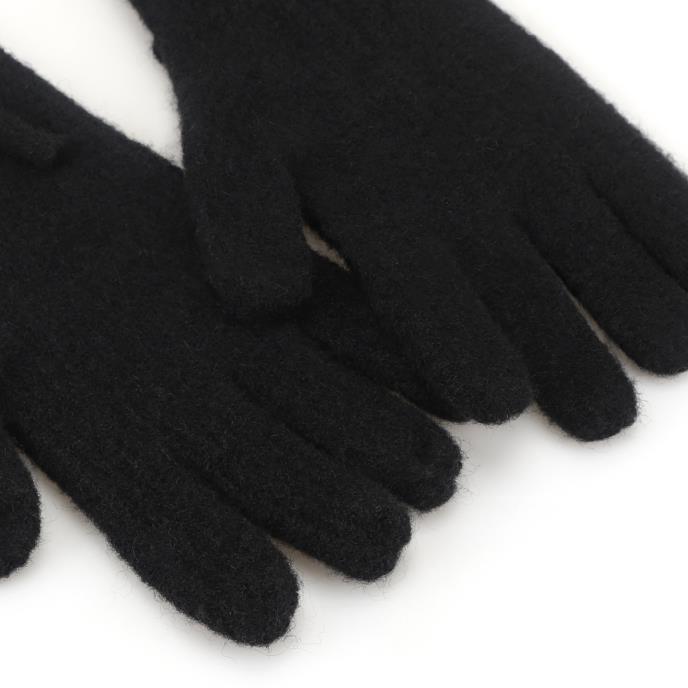 Isotoner® Ladies Knitted Bow Glove Black Extra Image 3